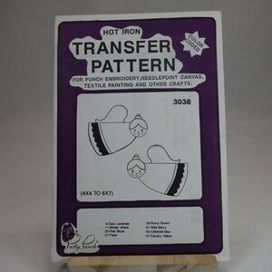 Pretty Punch Hot Iron Transfer Pattern Angels #3038
